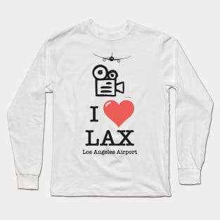 I Love LAX Los Angeles airport Long Sleeve T-Shirt